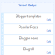 XHTML Blogger · Elemen Halaman: Seksi dan Widget