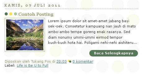 posting auto readmore blogspot