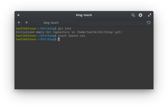 taufik@linux:~/Git/blog$ touch layout.css