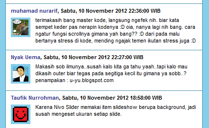 Recent Comments Widget for Blogger with Notification System