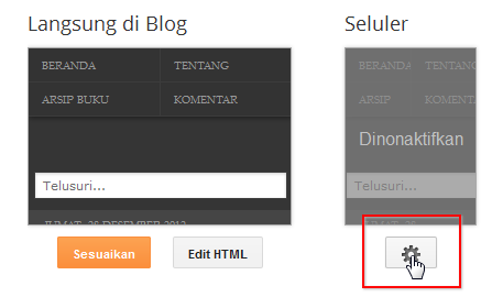 Mengaktifkan Fitur Blog pada Perangkat Seluler