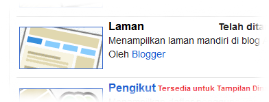 Widget Halaman Statis