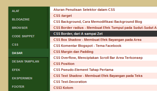 Widget Daftar Isi Tabulasi untuk Bogger