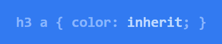 CSS ‘inherit’